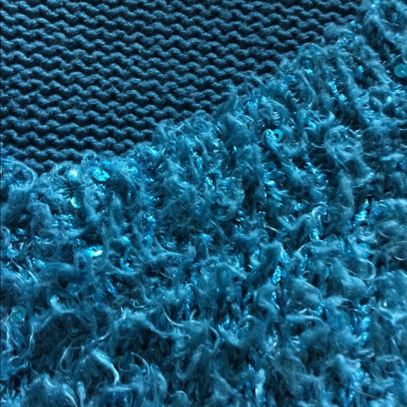 Pennington’s Turquoise Sparkly Sweater - Picture 5 of 5